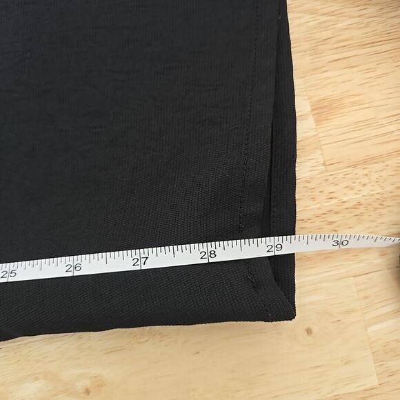 Aritzia Wilfred Flat Front Trouser Black Exposed Gold Button Fly Womens Size 6 - Picture 7 of 11